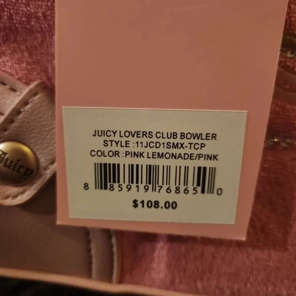 Pink and lemon juicy couture bowler bag - Picture 2 of 5